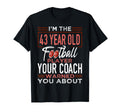 Football 43Rd Birthday Party Player T-Shirt - Unique Graphic Unisex - T-Shirt, Sweatshirt, Hoodie