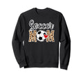 Soccer Mom Leopard Mom Soccer Player Sweatshirt - Minimalist Print Unisex - T-Shirt, Sweatshirt, Hoodie