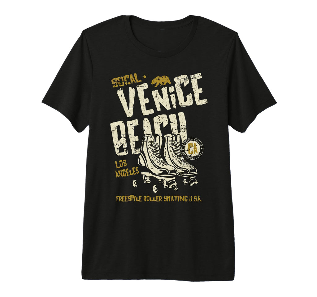 Venice Beach California Roller Skate T-Shirt - Novelty Apparel Men Women - T-Shirt, Sweatshirt, Hoodie
