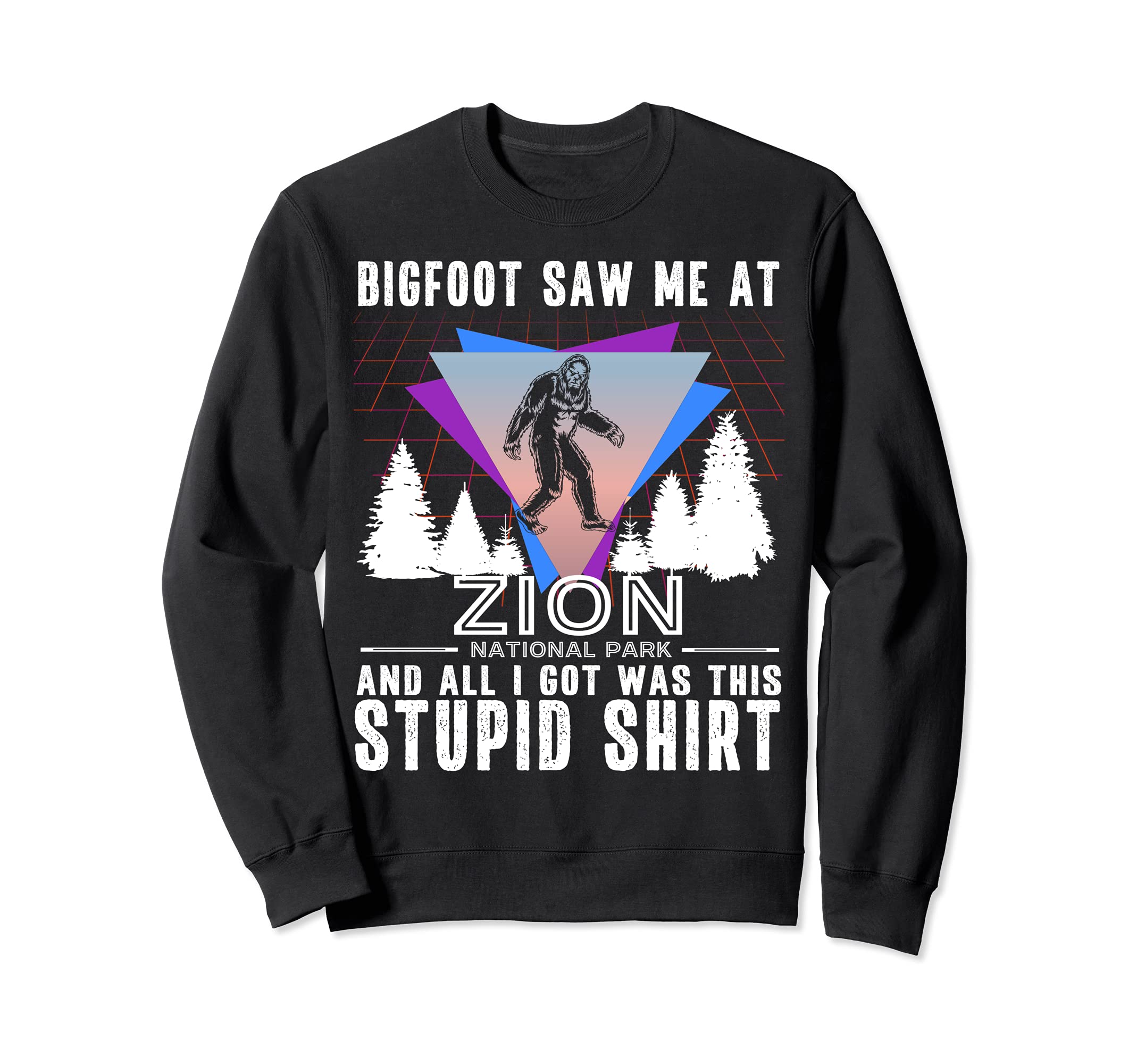 Zion National Park Utah Bigfoot Sweatshirt - Custom Art Print Unisex - T-Shirt, Sweatshirt, Hoodie