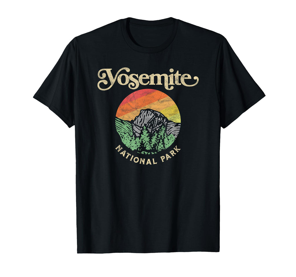 Yosemite National Park Sixties Vibe Half T-Shirt - Graphic Print Unisex - T-Shirt, Sweatshirt, Hoodie