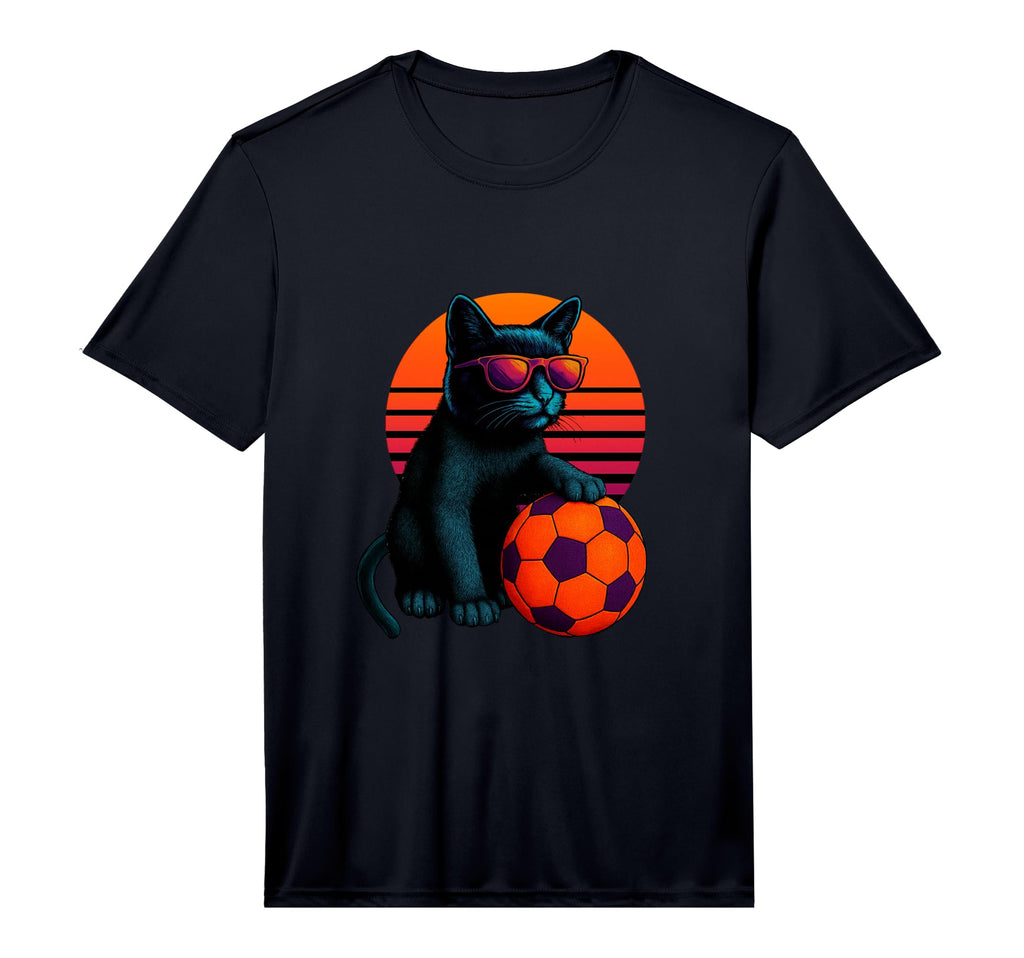 Cat Soccer Ball Soccer Player T-Shirt - Novelty Apparel for Adults - T-Shirt, Sweatshirt, Hoodie