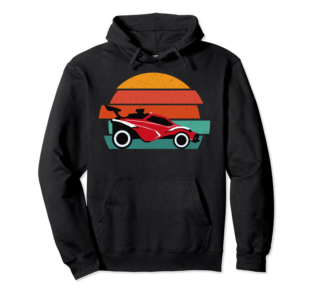 Octane Rocket Soccer Sunset Distressed Hoodie - Trendy Graphic Men Women - T-Shirt, Sweatshirt, Hoodie