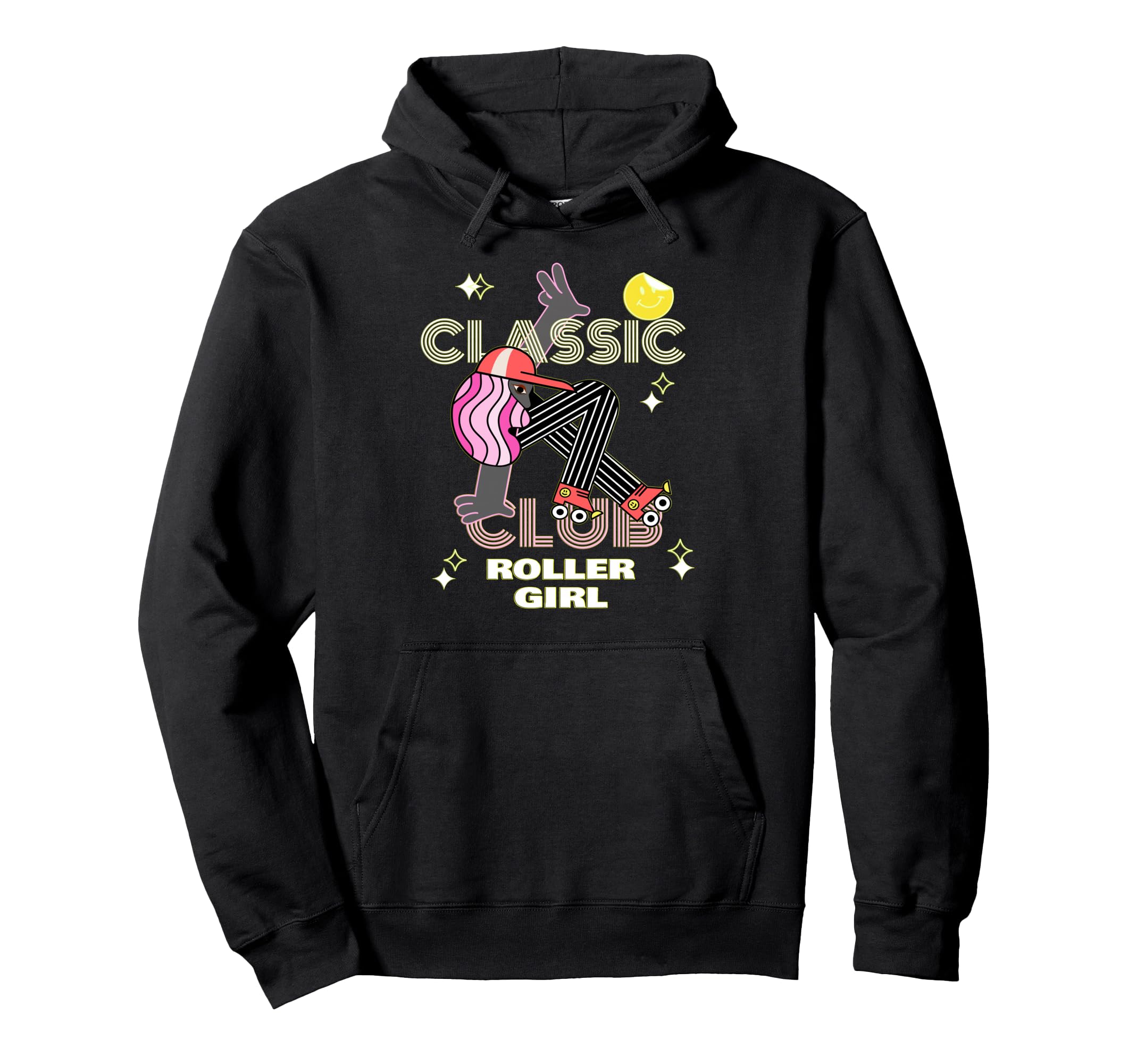 Funny Roller Skates 80S Aesthetic Hoodie - Custom Art Print for Adults - T-Shirt, Sweatshirt, Hoodie