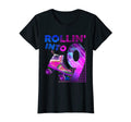 Rollin Into 9 Roller Skating Birthday T-Shirt - Trendy Graphic for Adults - T-Shirt, Sweatshirt, Hoodie