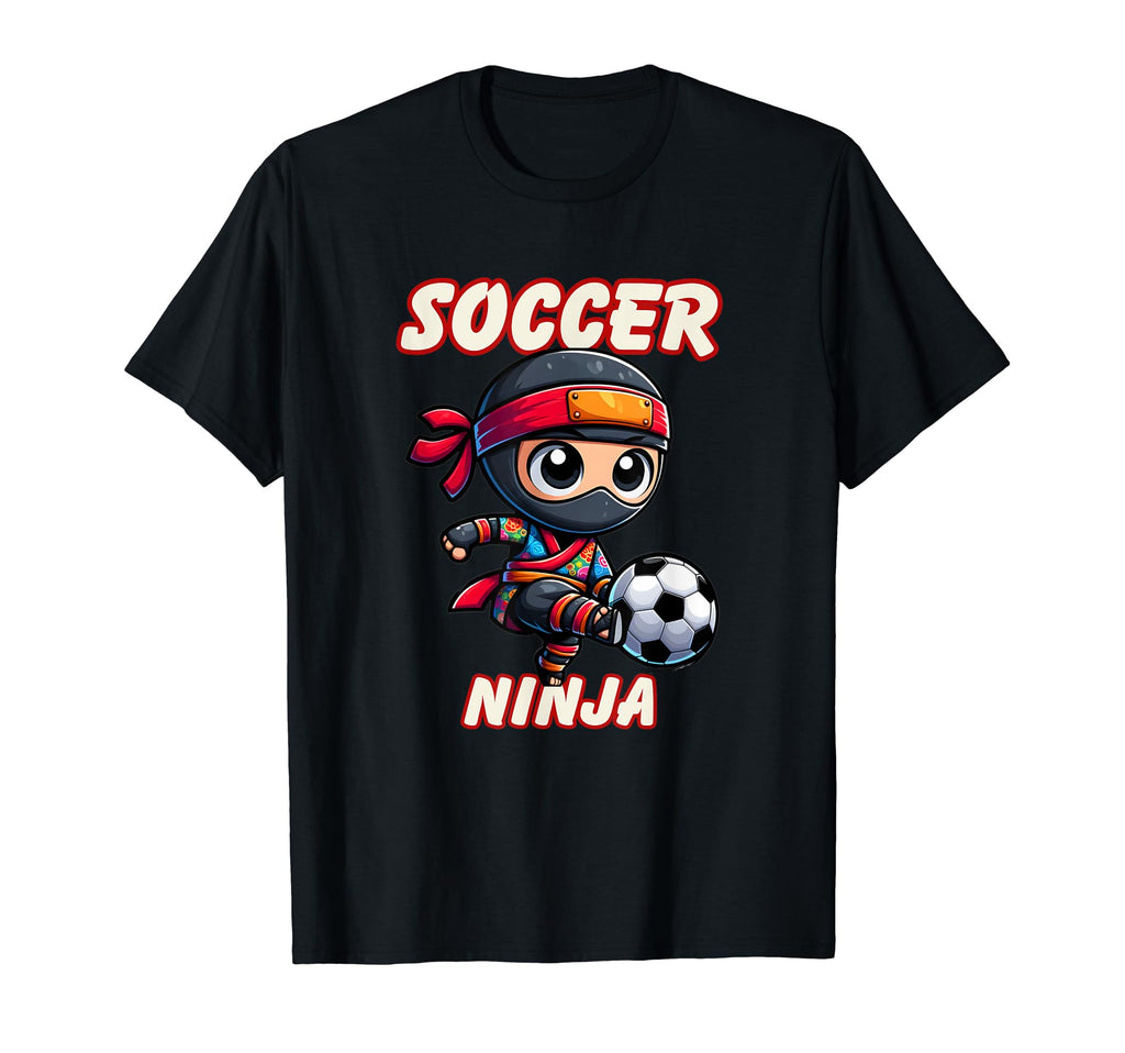Funny Soccer Ninja Player T-Shirt - Casual Everyday Wear for Adults - T-Shirt, Sweatshirt, Hoodie