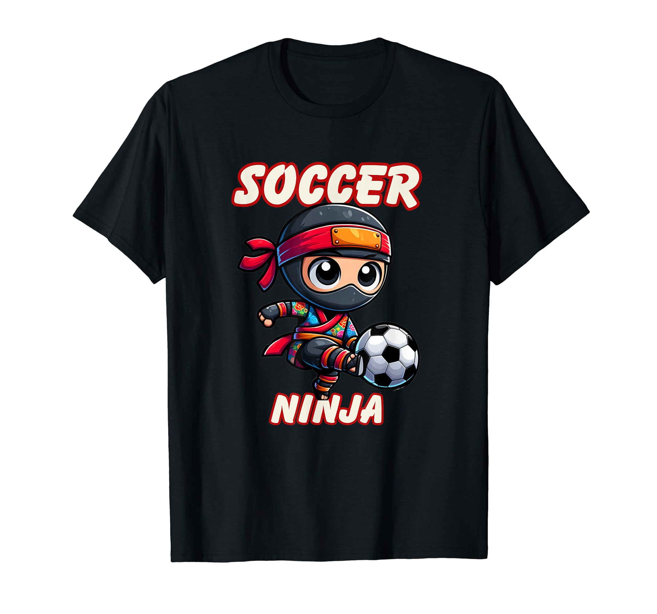 Funny Soccer Ninja Player T-Shirt - Casual Everyday Wear for Adults - T-Shirt, Sweatshirt, Hoodie