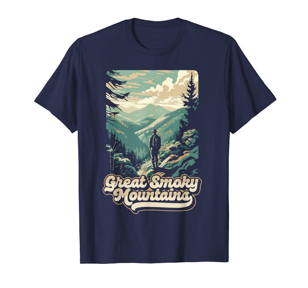 Great Smoky Mountains Hiking National T-Shirt - Minimalist Print Men Women - T-Shirt, Sweatshirt, Hoodie