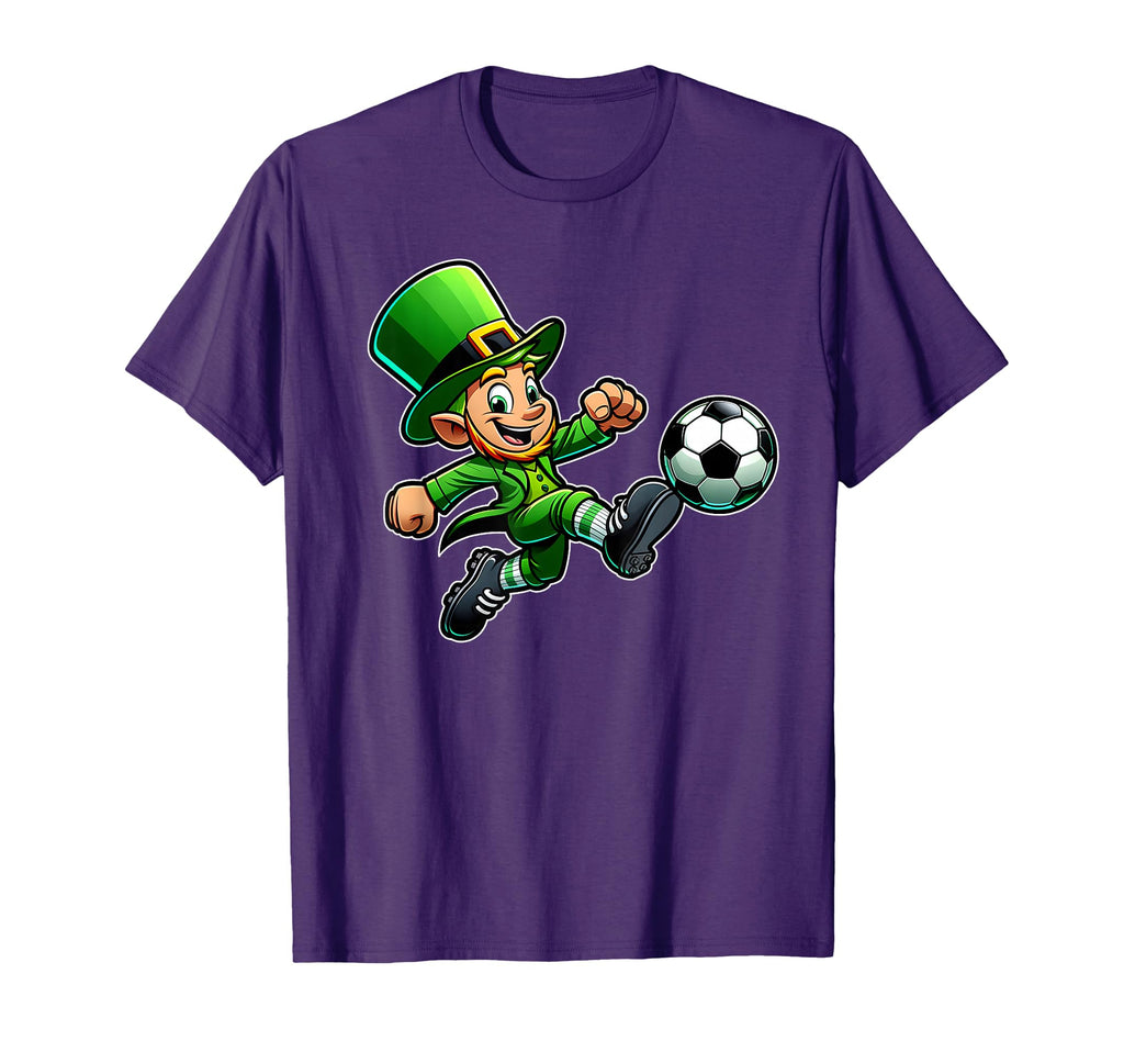 St Patricks Day Irish Leprechaun Soccer T-Shirt - Minimalist Print Unisex - T-Shirt, Sweatshirt, Hoodie