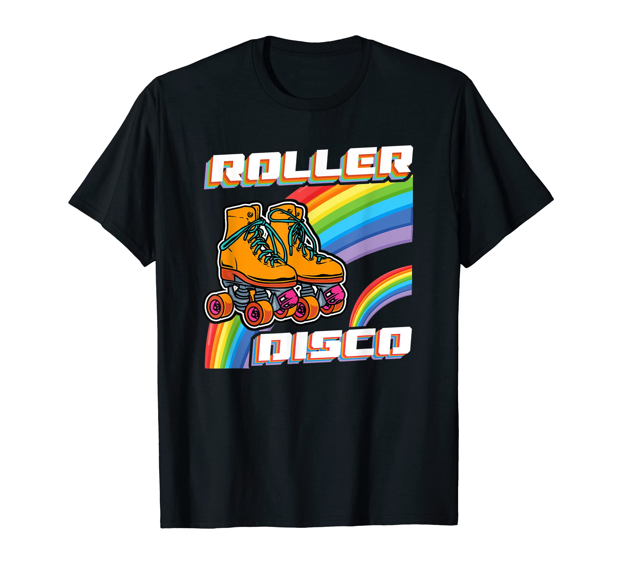 Roller Disco Roller Skates 80S T-Shirt - Custom Art Print Unisex - T-Shirt, Sweatshirt, Hoodie