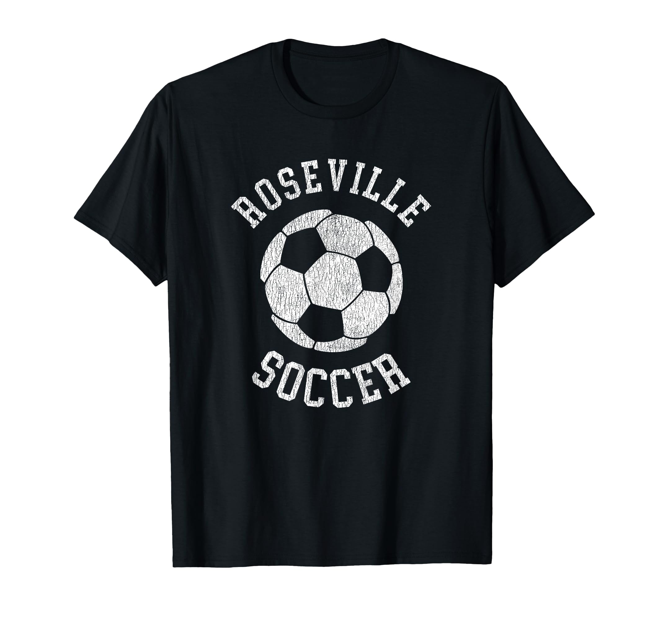 Roseville Soccer Distressed 90S T-Shirt - Graphic Print Men Women - T-Shirt, Sweatshirt, Hoodie