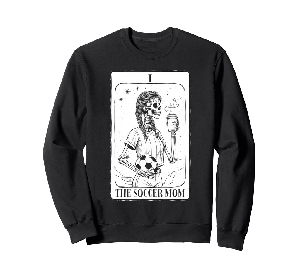 Halloween Skeleton Soccer Mom Sweatshirt - Aesthetic Graphic Men Women - T-Shirt, Sweatshirt, Hoodie