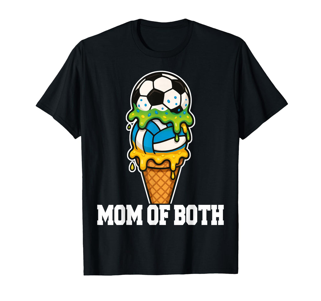 Soccer Volleyball Mom Ice Cream Drip T-Shirt - Fun Novelty Design Unisex - T-Shirt, Sweatshirt, Hoodie