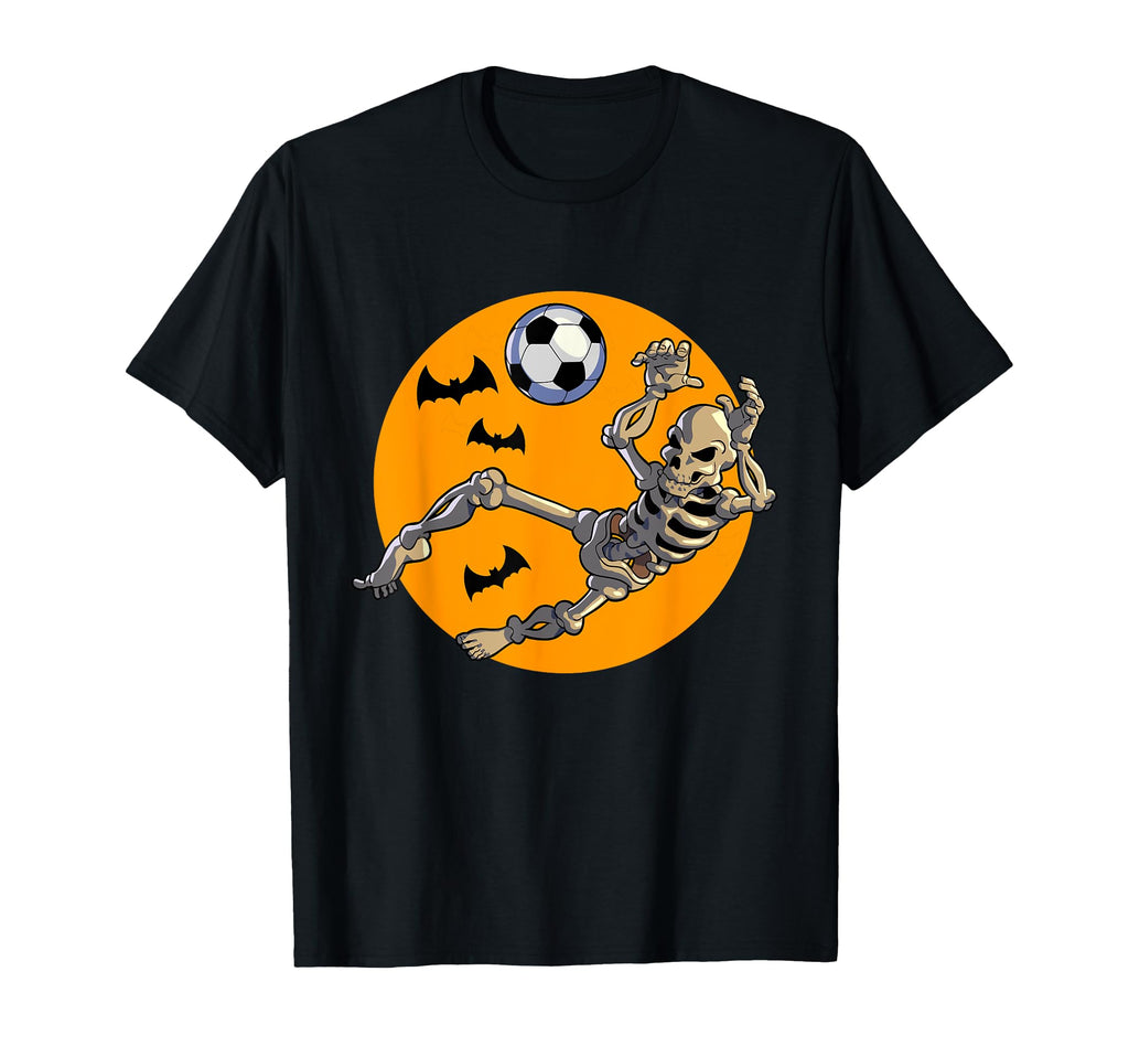 Soccer Skeleton Halloween Skeleton T-Shirt - Fun Novelty Design Men Women - T-Shirt, Sweatshirt, Hoodie