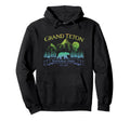 Grand Teton National Park Grizzly Bear Hoodie - Trendy Graphic Unisex - T-Shirt, Sweatshirt, Hoodie