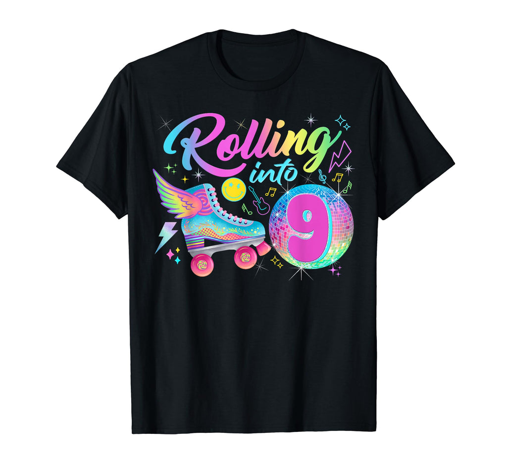 Roller Skates Birthday Disco Ball T-Shirt - Fun Novelty Design Unisex - T-Shirt, Sweatshirt, Hoodie