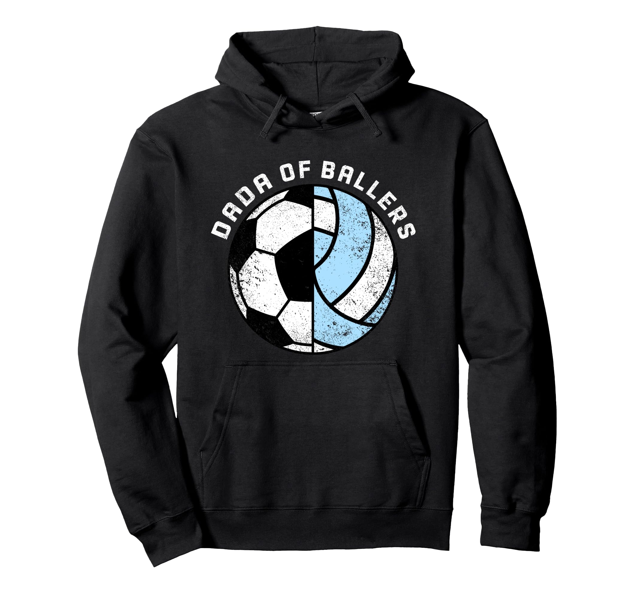 Dada Ballers Funny Soccer Volleyball Hoodie - Custom Art Print Men Women - T-Shirt, Sweatshirt, Hoodie