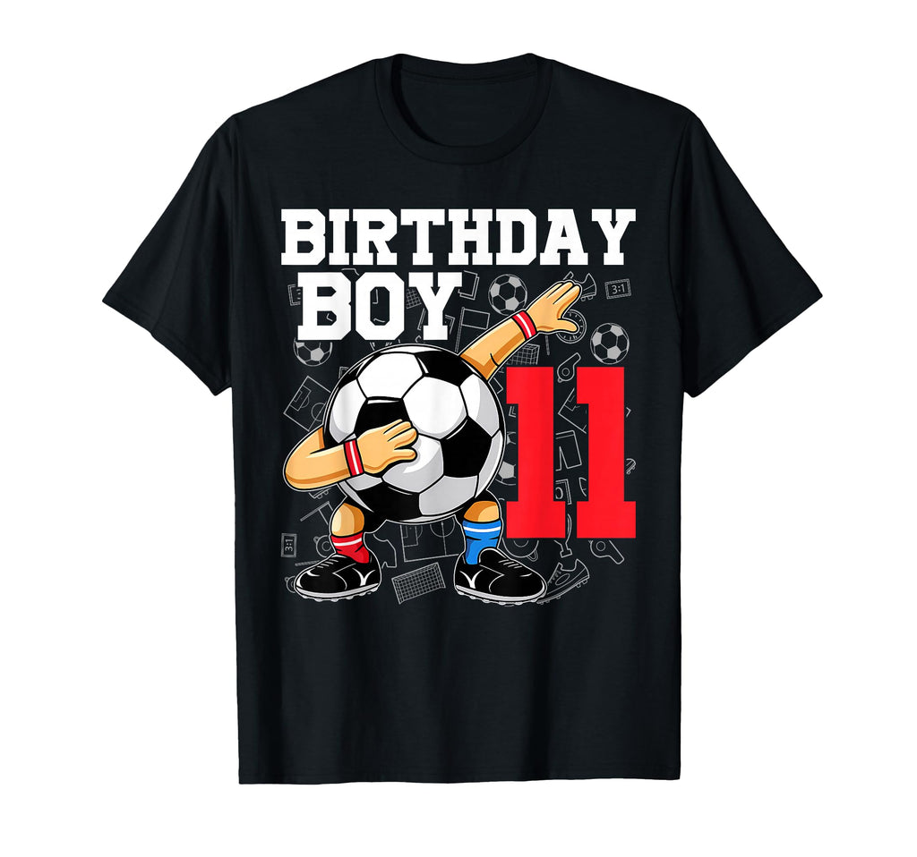 11Th Birthday Football Soccer 11 T-Shirt - Aesthetic Graphic Men Women - T-Shirt, Sweatshirt, Hoodie