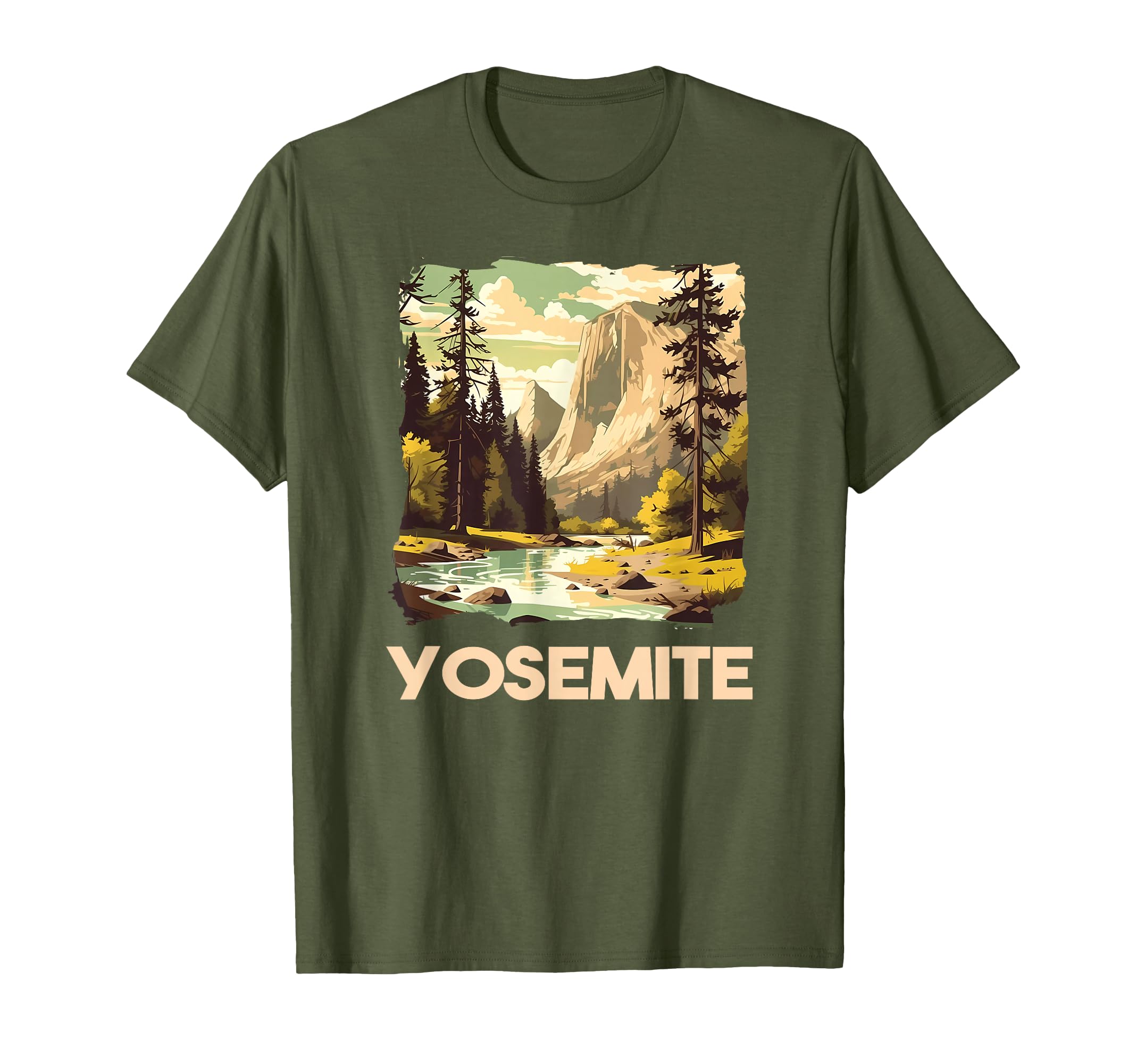 Yosemite National Park Nature T-Shirt - Casual Everyday Wear Men Women - T-Shirt, Sweatshirt, Hoodie