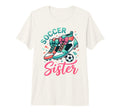 Soccer Sister Coquette Bow Shoes Girly T-Shirt - Unique Graphic Unisex - T-Shirt, Sweatshirt, Hoodie