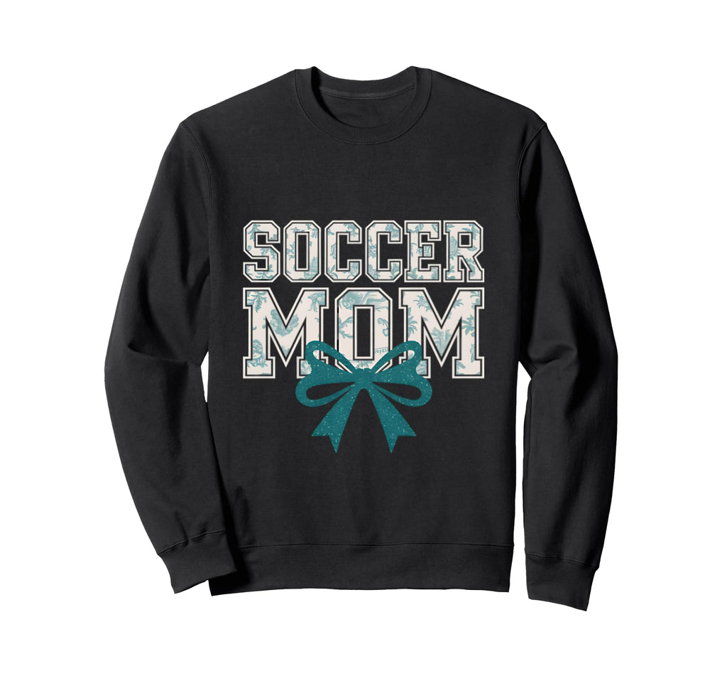 Soccer Mom Coquette Bow Mothers Day Sweatshirt - Trendy Graphic Unisex - T-Shirt, Sweatshirt, Hoodie