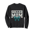 Soccer Mom Coquette Bow Mothers Day Sweatshirt - Trendy Graphic Unisex - T-Shirt, Sweatshirt, Hoodie
