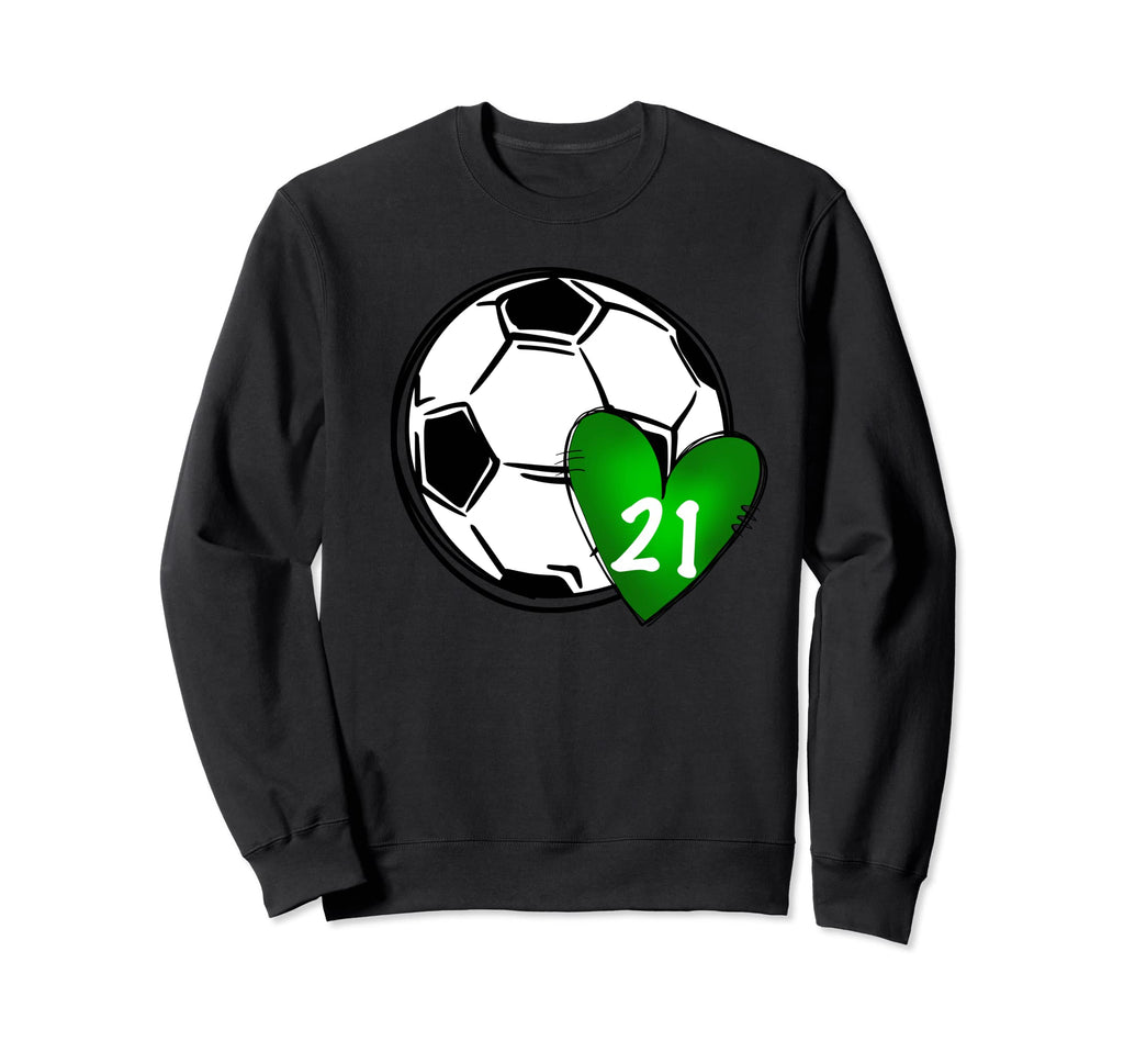Womens Custom Soccer Mom Number Sweatshirt - Custom Art Print for Adults - T-Shirt, Sweatshirt, Hoodie