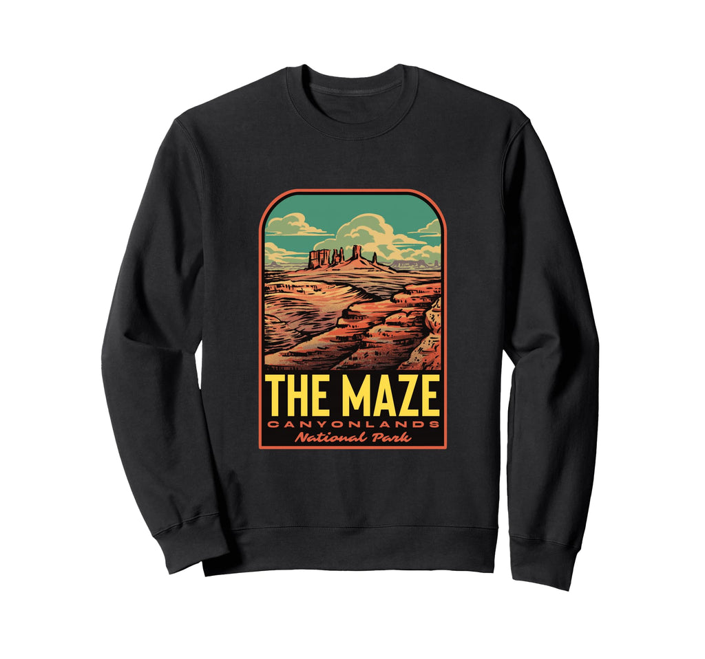 Maze Canyonlands National Park Sweatshirt - Custom Art Print Men Women - T-Shirt, Sweatshirt, Hoodie