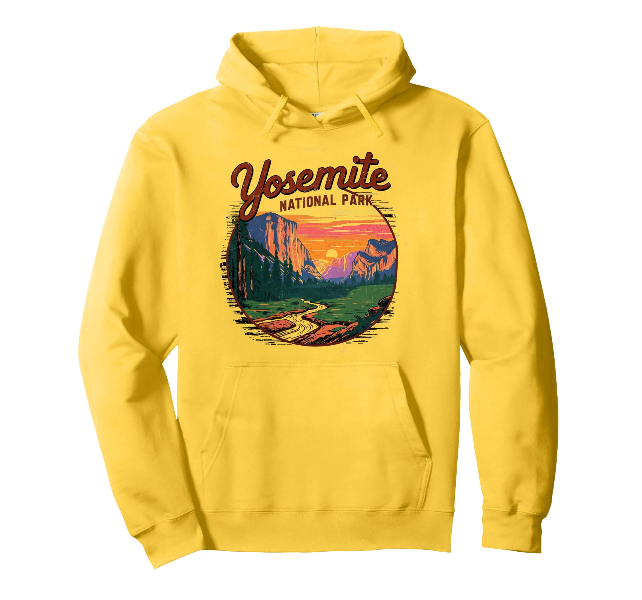 Yosemite National Park Sunset Hoodie - Casual Everyday Wear for Adults - T-Shirt, Sweatshirt, Hoodie