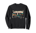 Cassette Nostalgic Oldschool Music Sweatshirt - Minimalist Print Men Women - T-Shirt, Sweatshirt, Hoodie