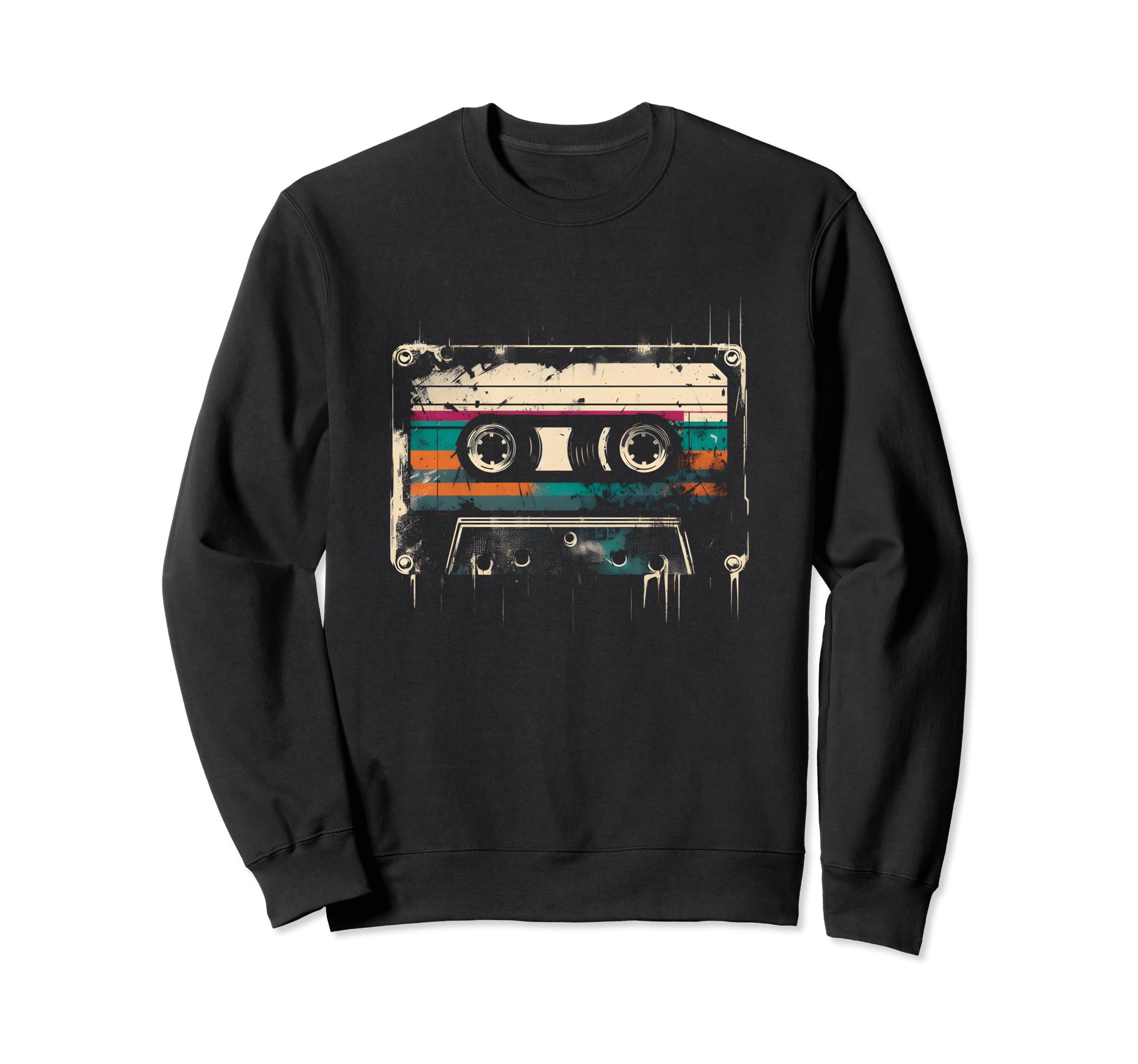 Cassette Nostalgic Oldschool Music Sweatshirt - Minimalist Print Men Women - T-Shirt, Sweatshirt, Hoodie
