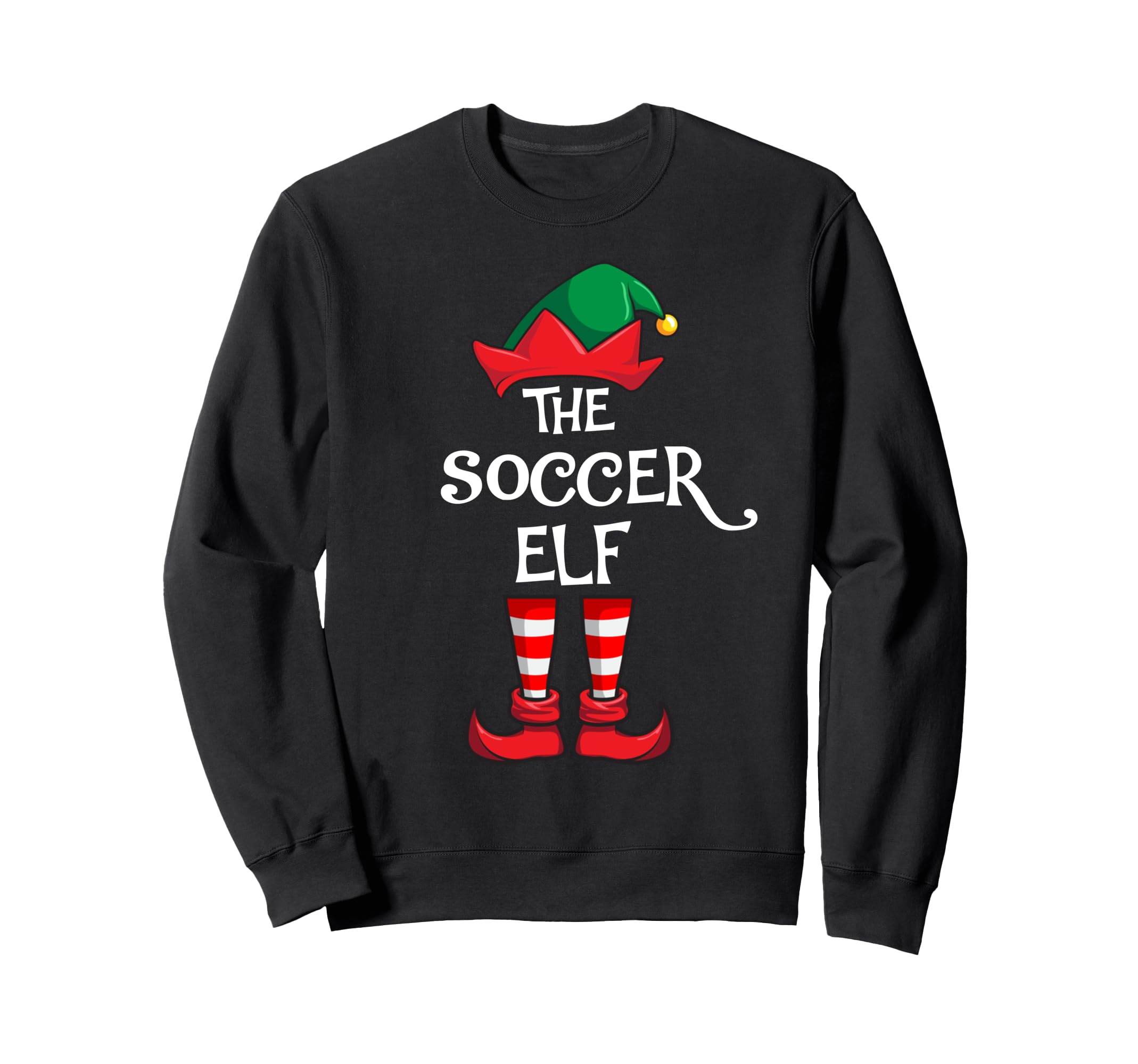 Funny Soccer Elf Matching Family Sweatshirt - Custom Art Print Men Women - T-Shirt, Sweatshirt, Hoodie