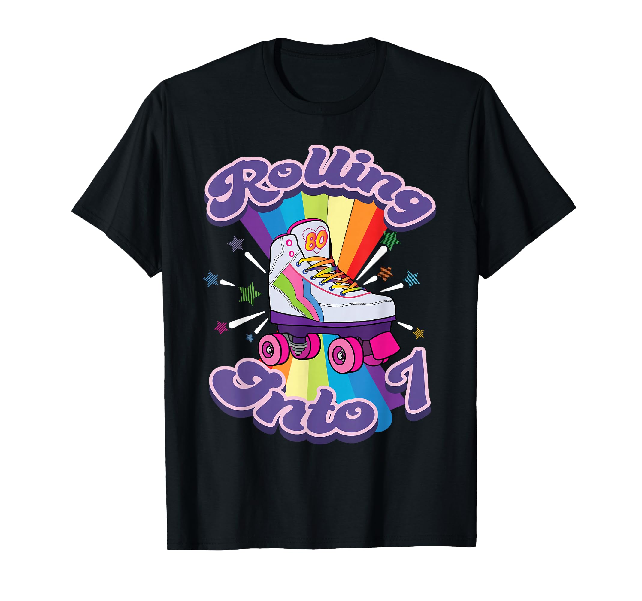 Roller Skating 7 Years Old 7Th Birthday T-Shirt - Trendy Graphic Unisex - T-Shirt, Sweatshirt, Hoodie