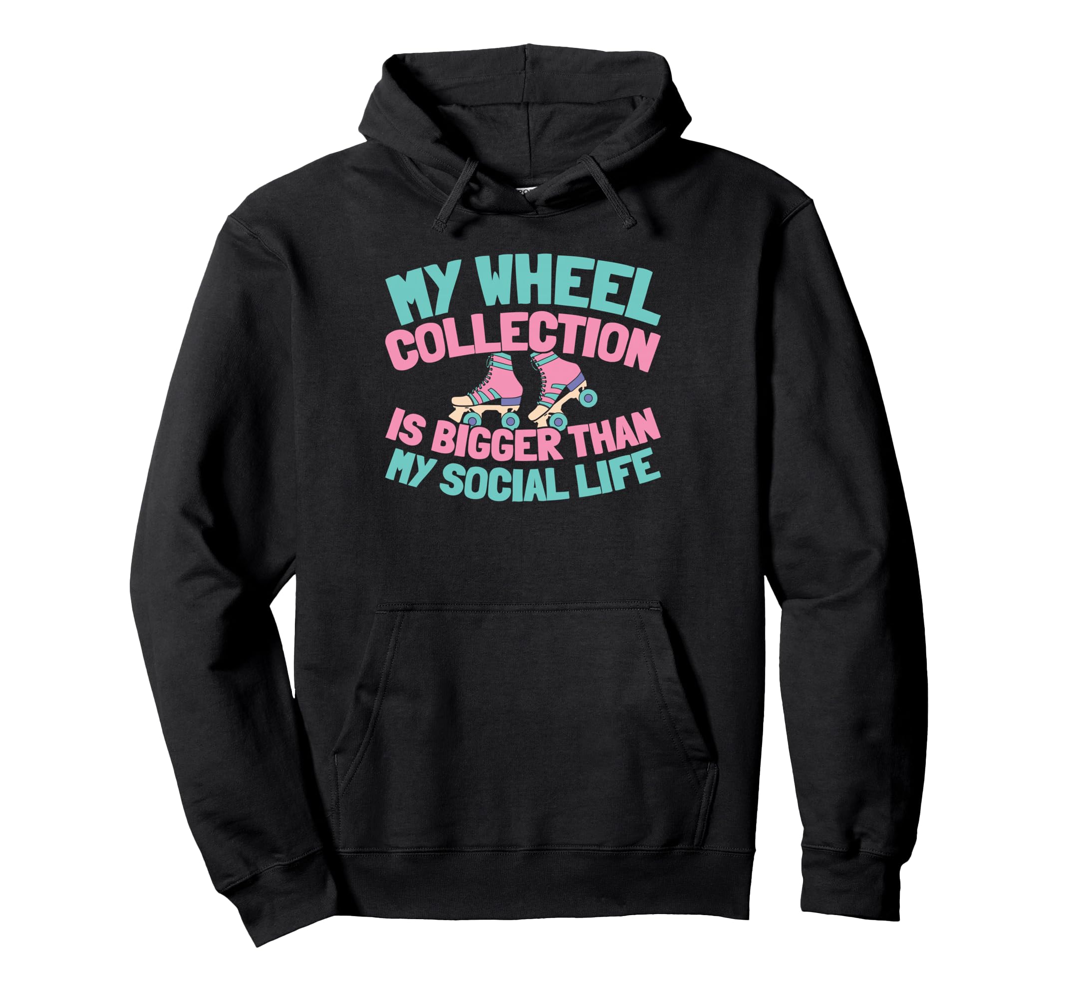 Skater Skates Roller Skating Hoodie - Graphic Print for Adults - T-Shirt, Sweatshirt, Hoodie