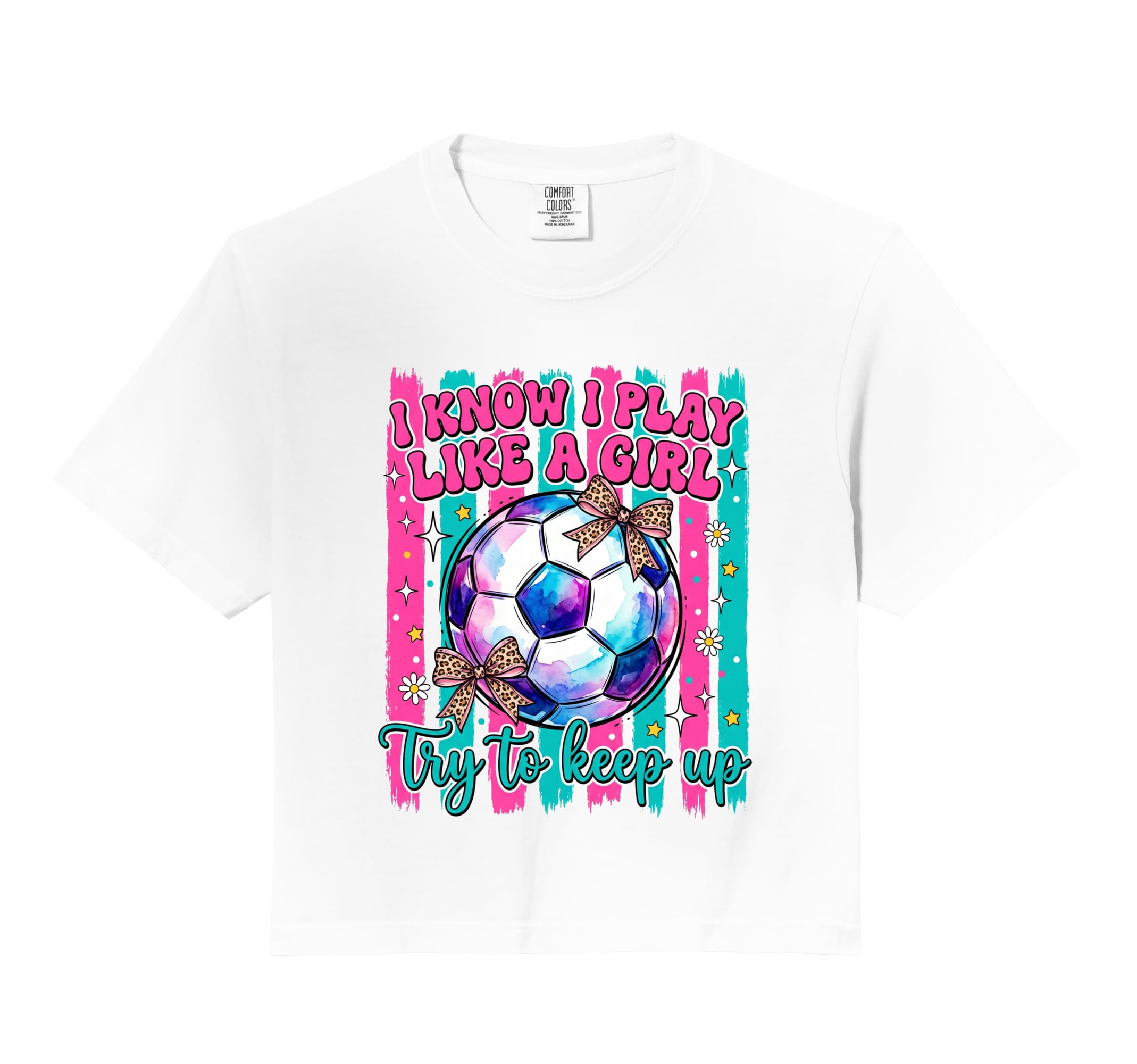 I Know I Play Like Try To Keep Up Soccer T-Shirt - Graphic Print Unisex - T-Shirt, Sweatshirt, Hoodie