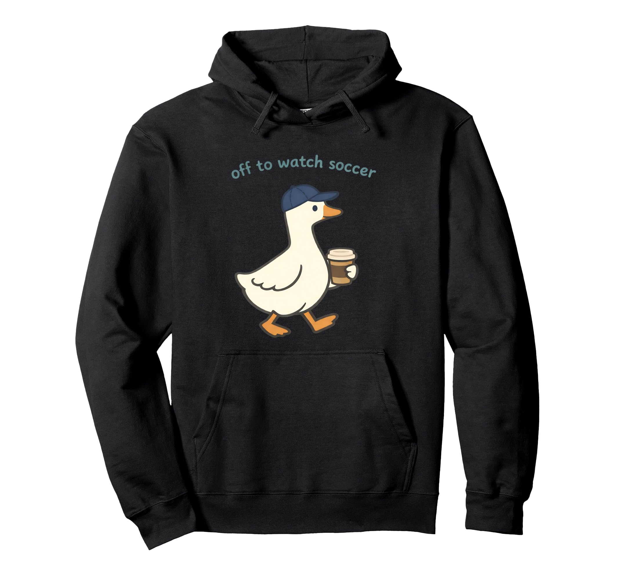 Goose Off To Watch Soccer Coffee Mom Hoodie - Aesthetic Graphic Unisex - T-Shirt, Sweatshirt, Hoodie