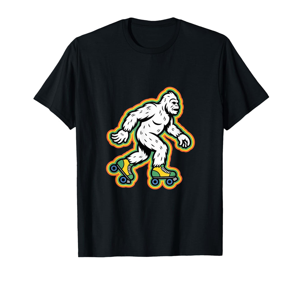 Bigfoot Roller Skate Shoes Roller T-Shirt - Minimalist Print Men Women - T-Shirt, Sweatshirt, Hoodie