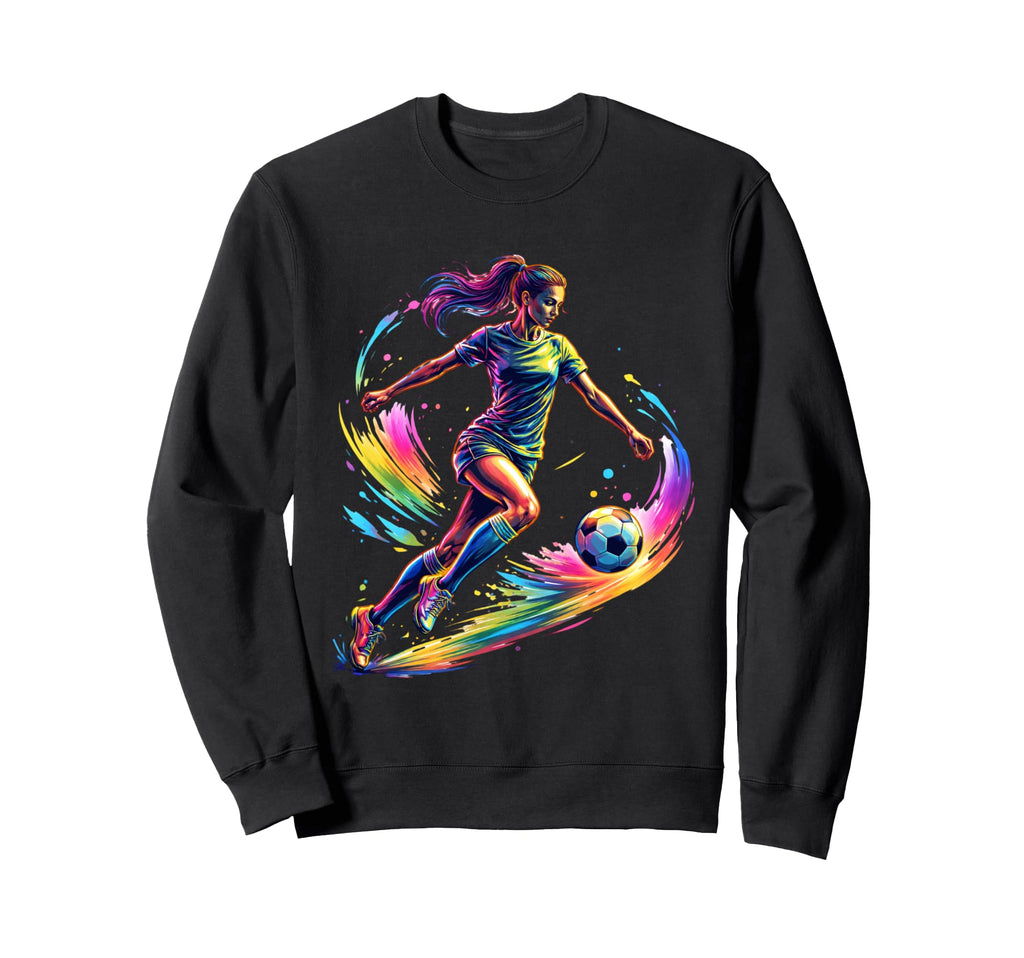 Colorful Soccer Splash Sports Sweatshirt - Casual Everyday Wear Men Women - T-Shirt, Sweatshirt, Hoodie