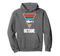 Octane Rocket Soccer Sunset Distressed Hoodie - Fun Novelty Design Unisex - T-Shirt, Sweatshirt, Hoodie