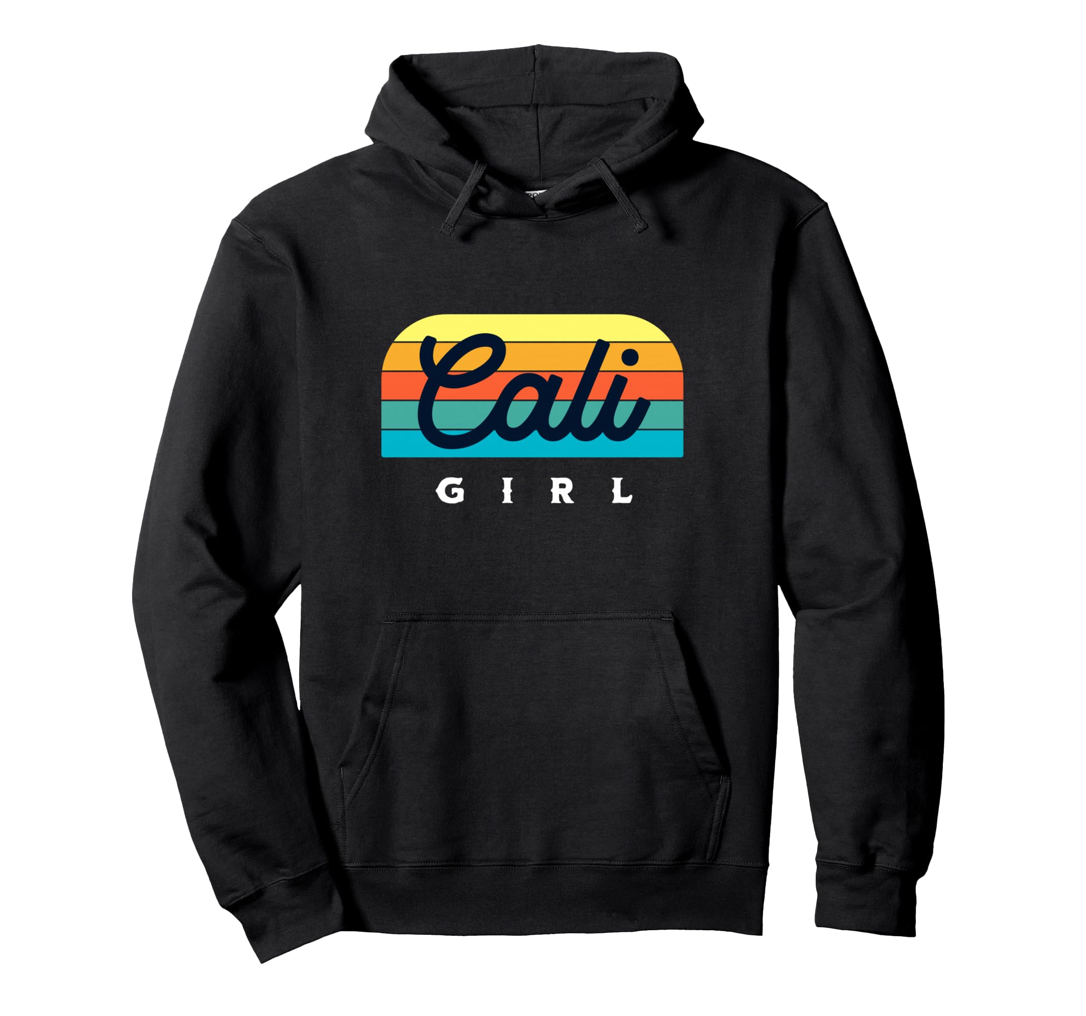 Cali California Sunset Hoodie - Fun Novelty Design Unisex - T-Shirt, Sweatshirt, Hoodie