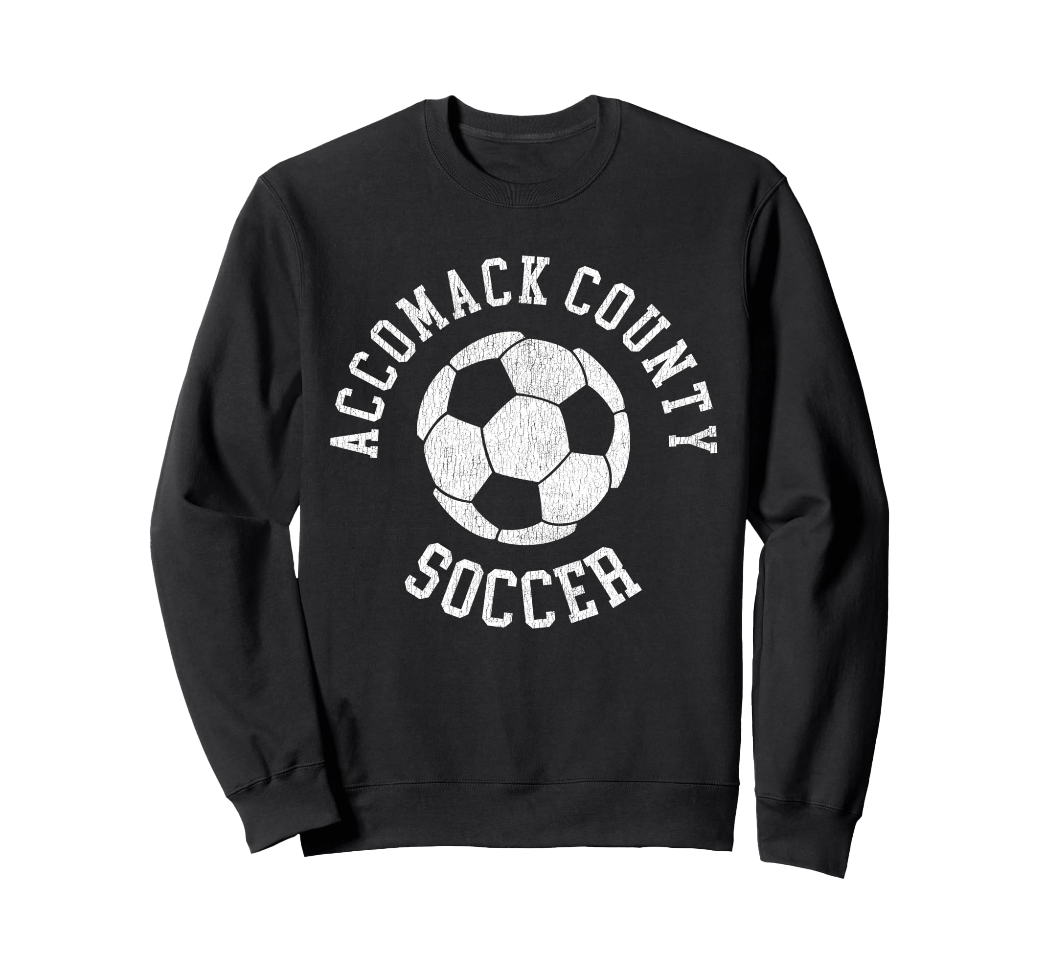 Accomack County Soccer Distressed 90S Sweatshirt - Custom Art Print Unisex - T-Shirt, Sweatshirt, Hoodie
