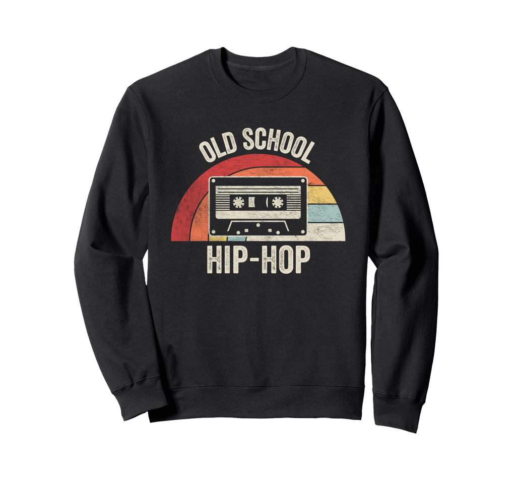 Old School Hip Hop Cassette Tape Sweatshirt - Custom Art Print Men Women - T-Shirt, Sweatshirt, Hoodie