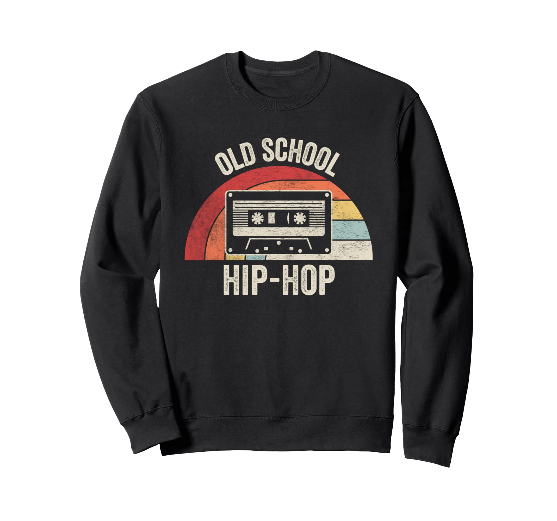 Old School Hip Hop Cassette Tape Sweatshirt - Custom Art Print Men Women - T-Shirt, Sweatshirt, Hoodie