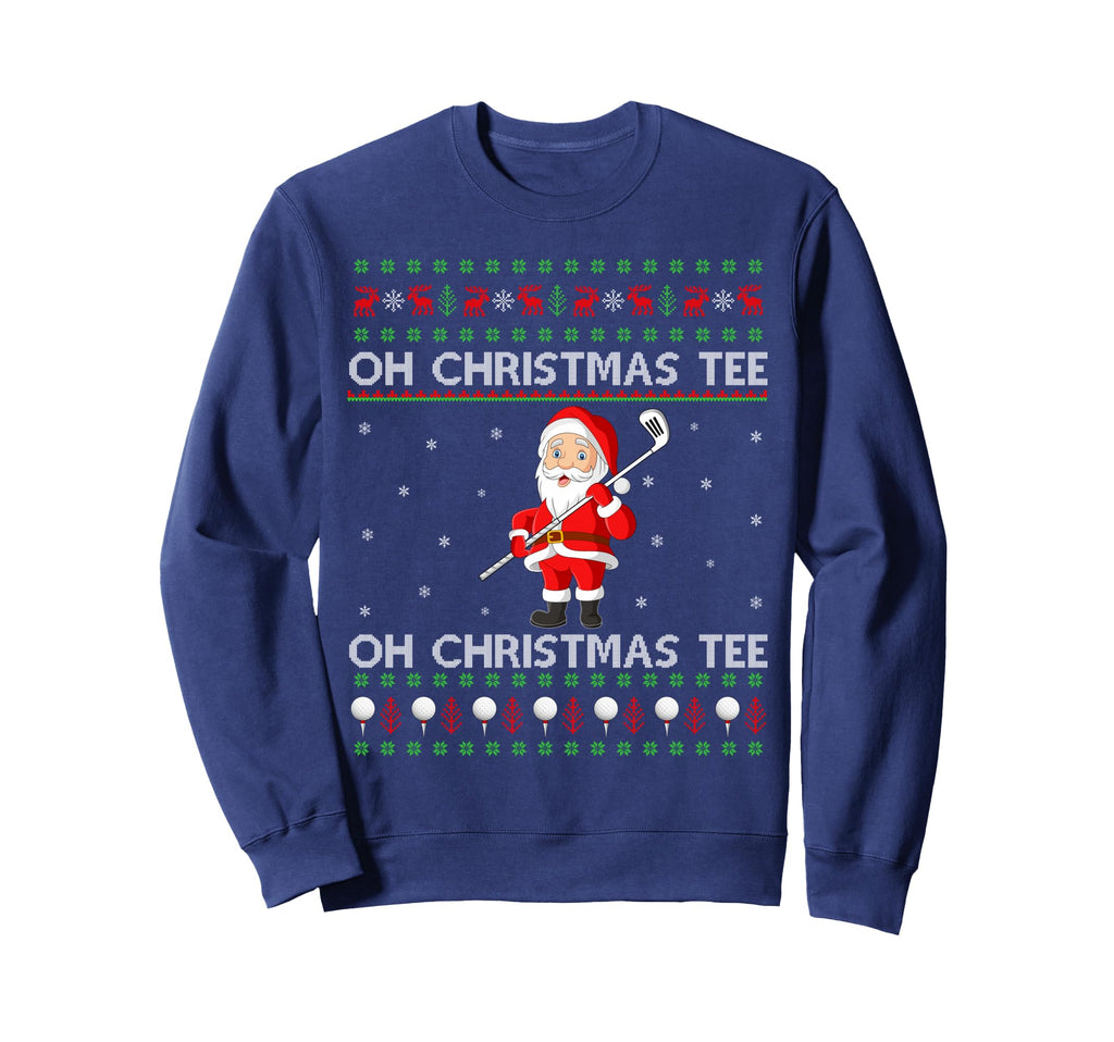 Funny Santa Playing Golf Sweatshirt - Casual Everyday Wear for Adults - T-Shirt, Sweatshirt, Hoodie