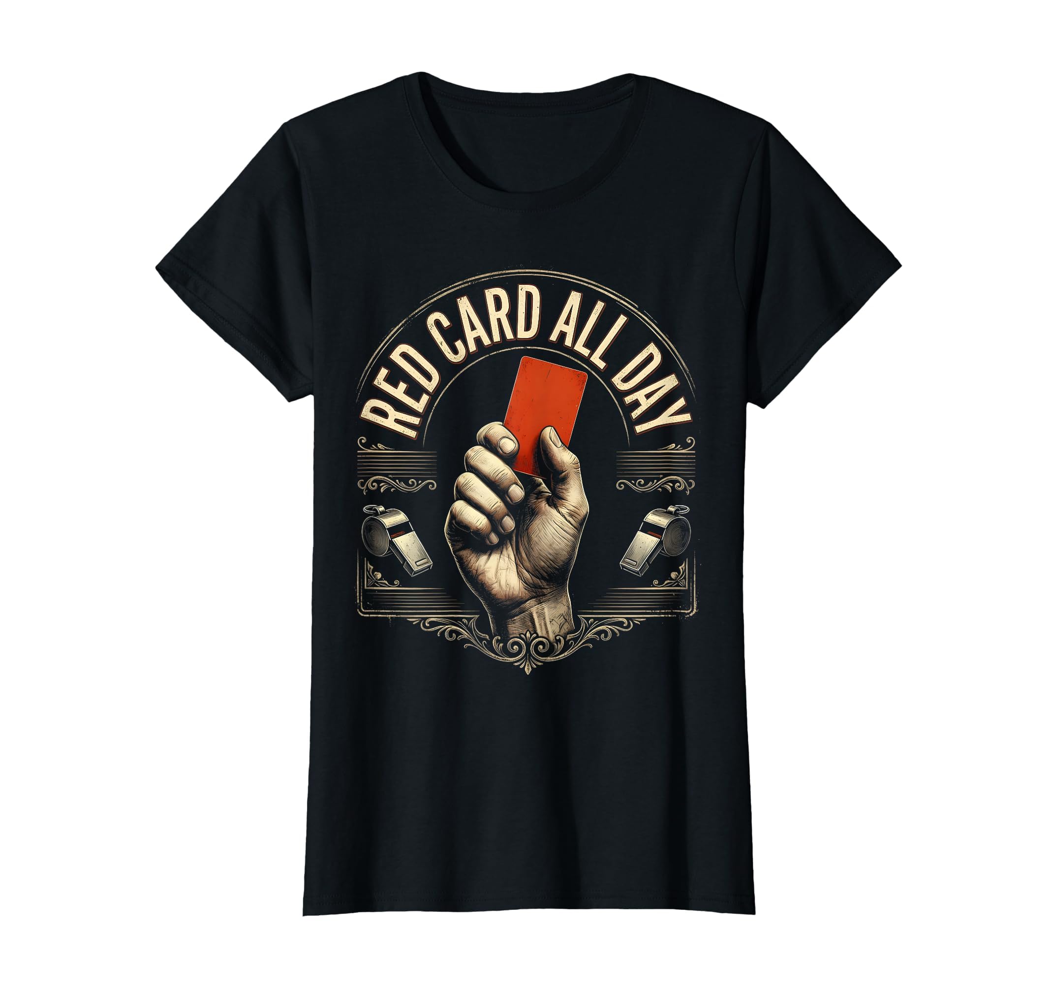 Red Card All Day Soccer Referee T-Shirt - Novelty Apparel for Adults - T-Shirt, Sweatshirt, Hoodie