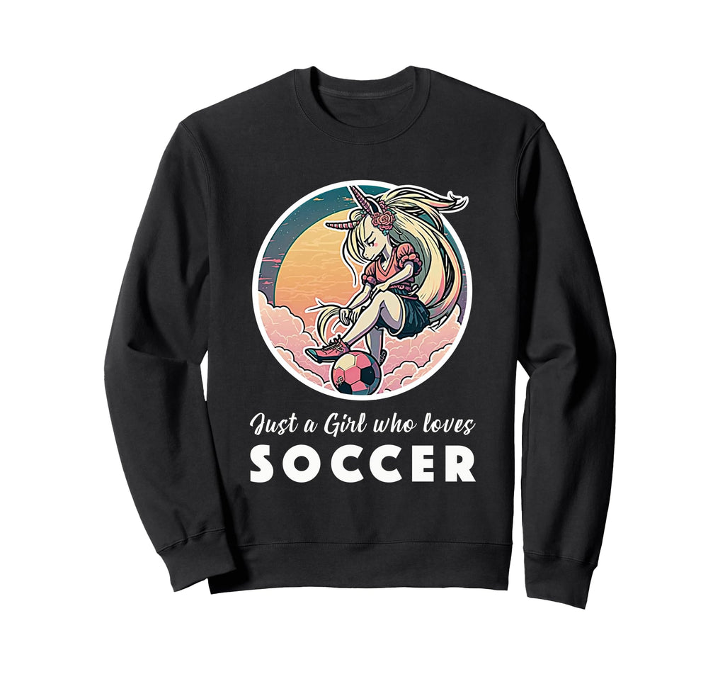 Soccer Anime Manga Unicorn Soccer Sweatshirt - Novelty Apparel for Adults - T-Shirt, Sweatshirt, Hoodie