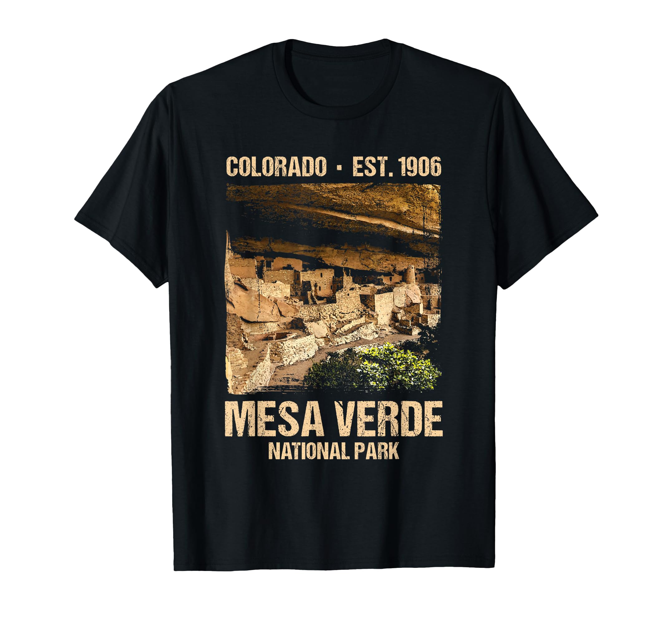 Mesa Verde Us National Park Colorado T-Shirt - Minimalist Print Men Women - T-Shirt, Sweatshirt, Hoodie