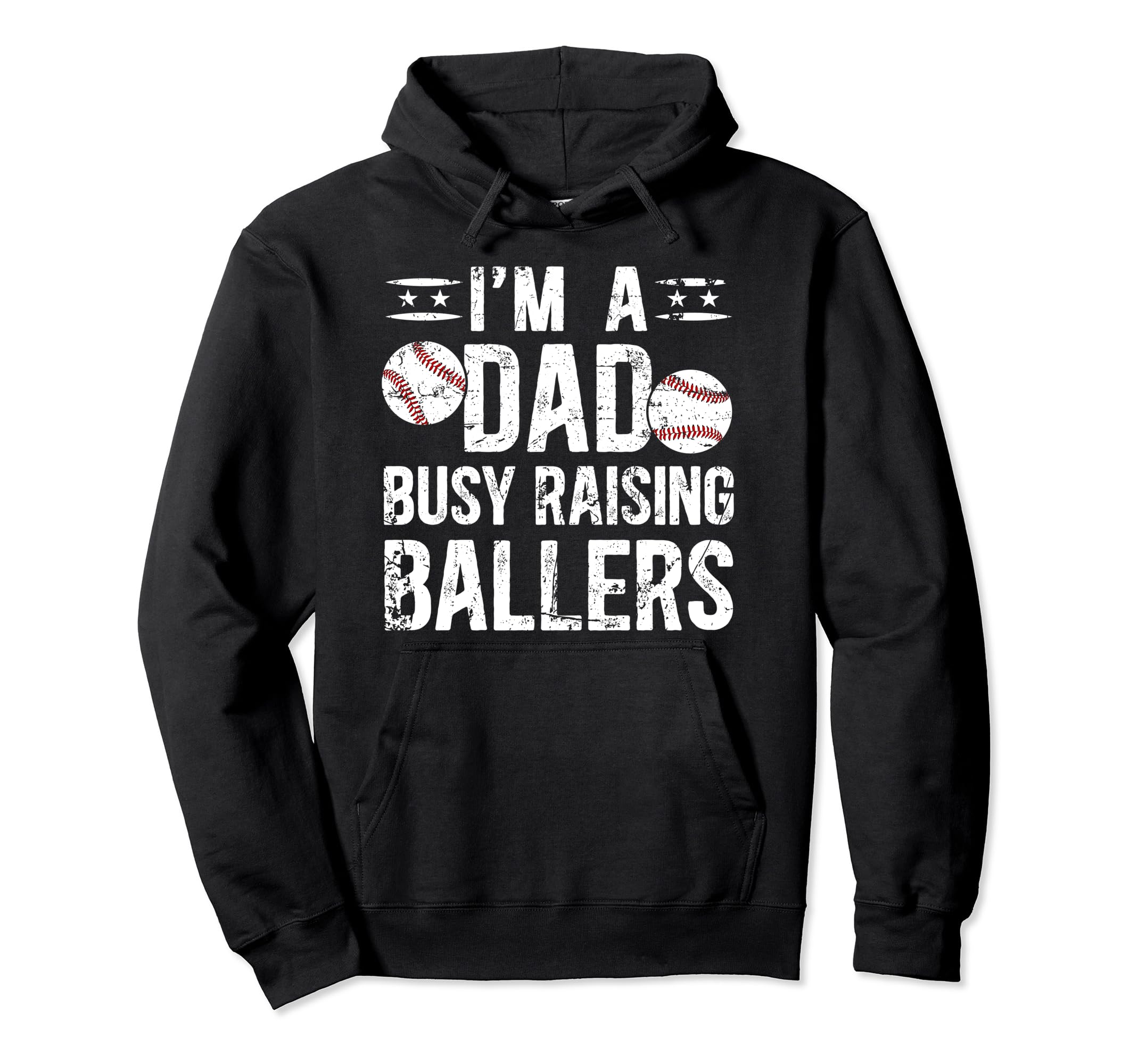 Busy Raising Ballers Baseball Dad Baseball Hoodie - Trendy Graphic Unisex - T-Shirt, Sweatshirt, Hoodie