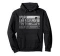 I Play Like Try To Keep Up Funny Hoodie - Minimalist Print Men Women - T-Shirt, Sweatshirt, Hoodie