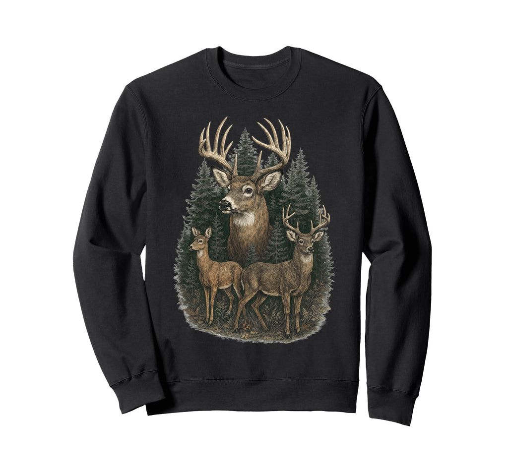 Grunge Deer 90S Sweatshirt - Streetwear Style for Adults - T-Shirt, Sweatshirt, Hoodie